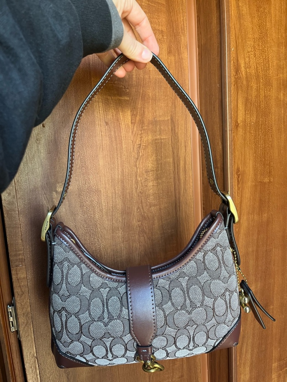 Coach Signature Jacquard Hobo Hampton